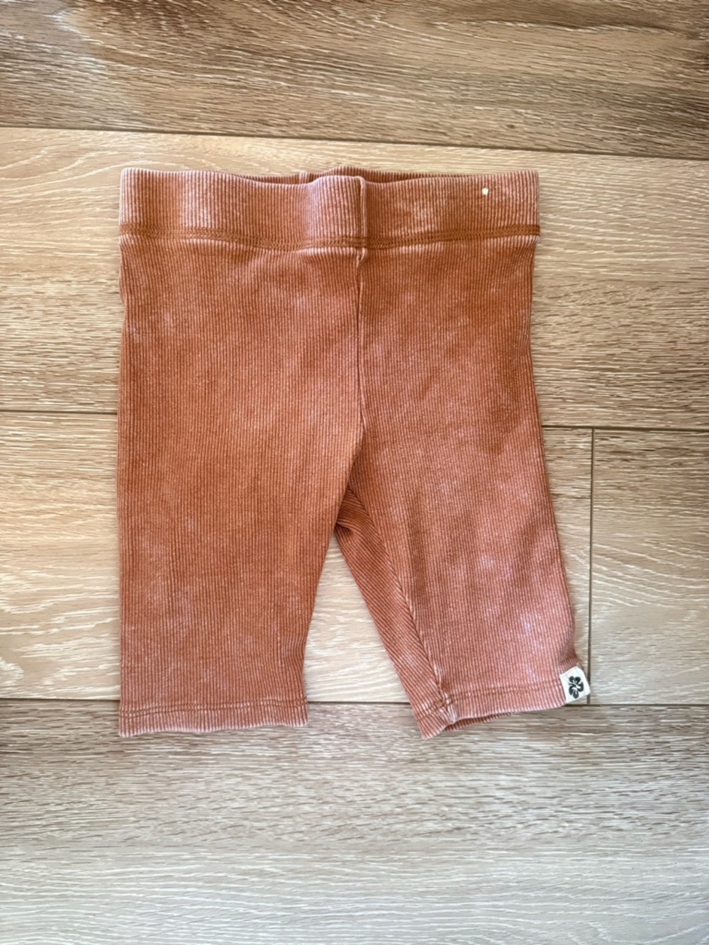 Cotton On Kids Ribbed Bike Shorts in Rust